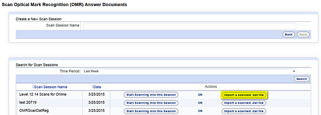 Scan Answer Documents