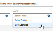 Mode selection for OMR assignment