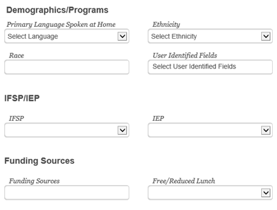 Add Examinee Demographic, Programs