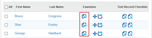 Examinee List
